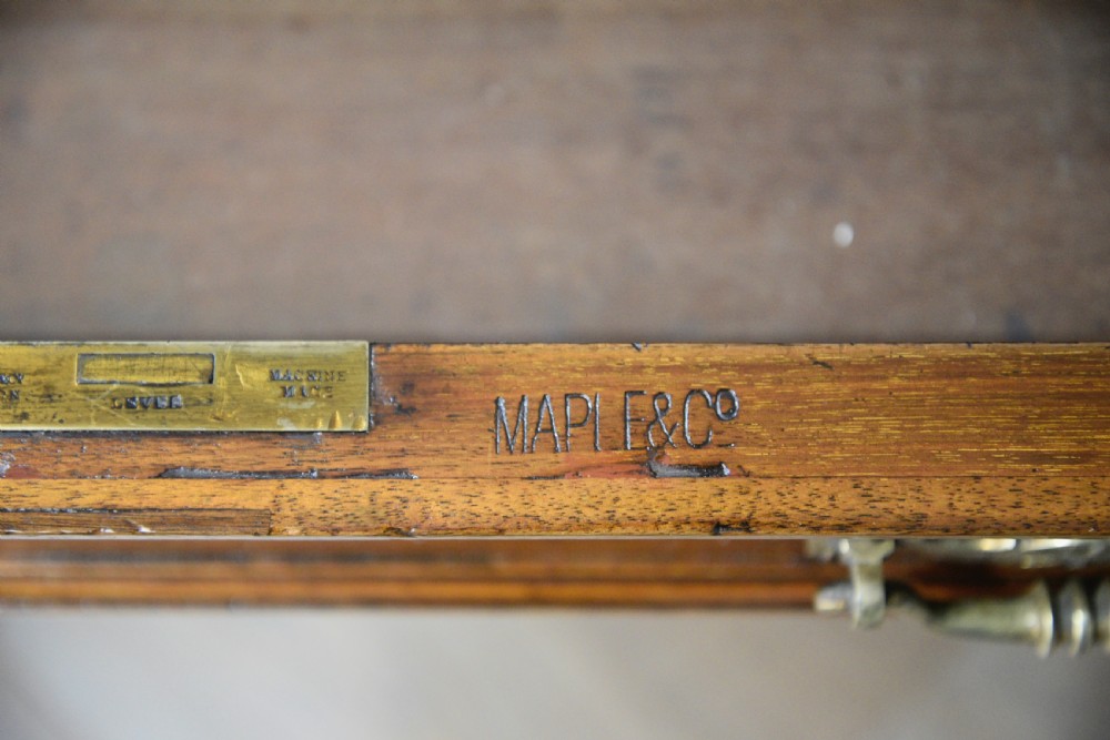 Maple & co Antique walnut arts & crafts  partners desk  View XII