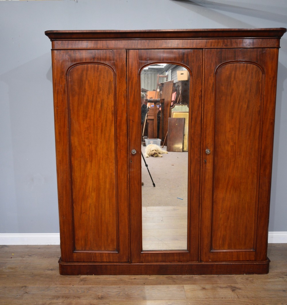 Victorian triple wardrobe 