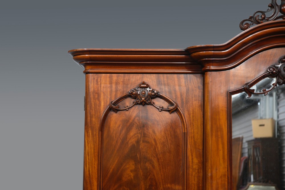 Victorian breakfront triple wardrobe  View IV