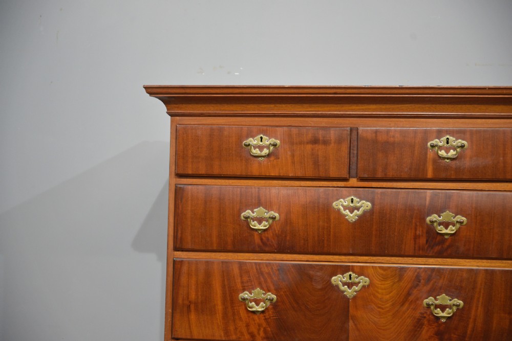 Georgian mahogany tall boy chest on chest  View V