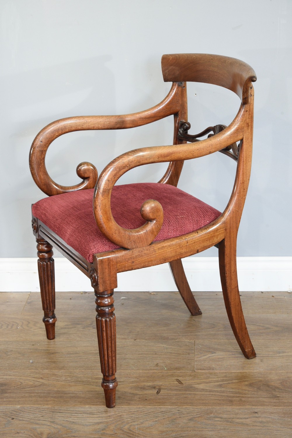 set of eight Regency mahogany dining chairs  View III
