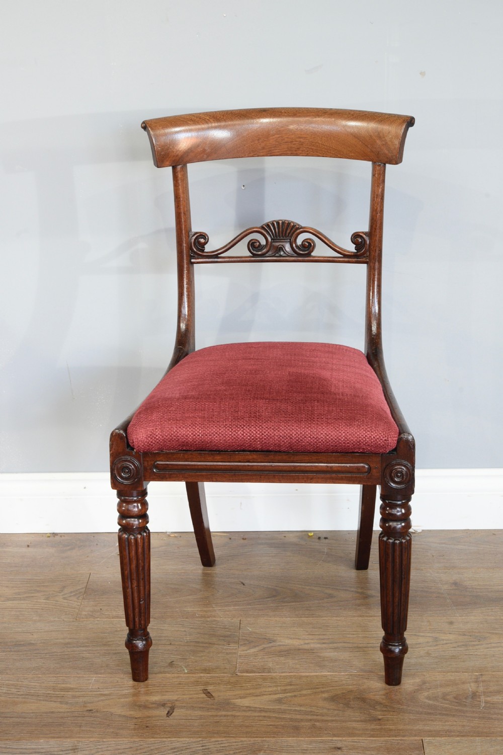 set of eight Regency mahogany dining chairs  View IV