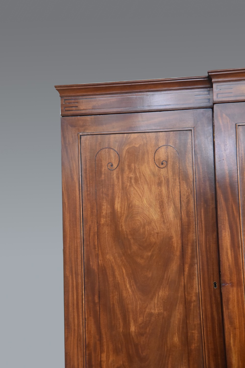 Regency mahogany 4 door wardrobe  View IV
