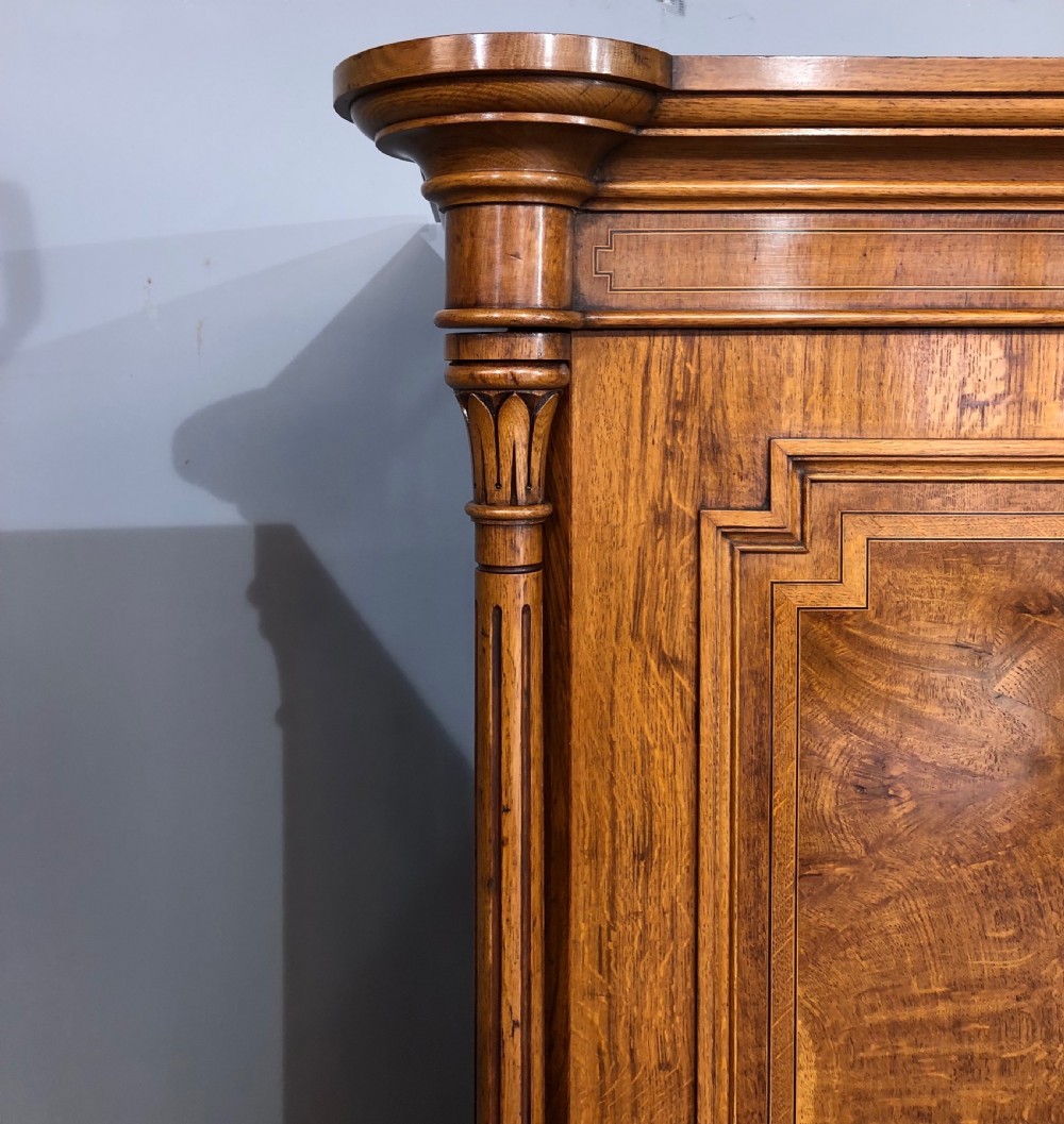 Victorian pollard oak triple wardrobe compactum  View IV