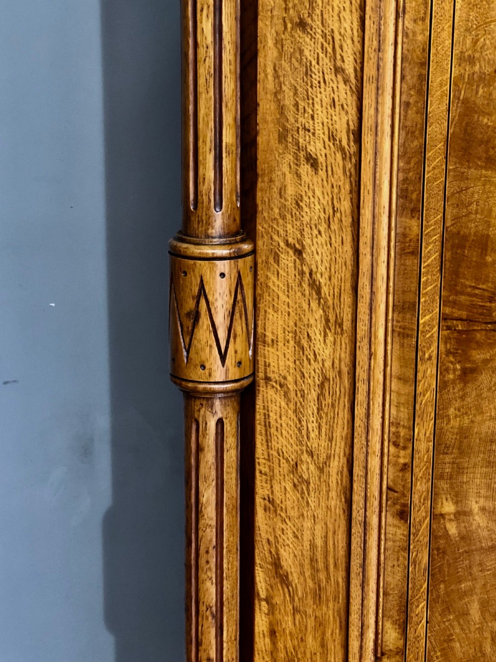Victorian pollard oak triple wardrobe compactum  View VI