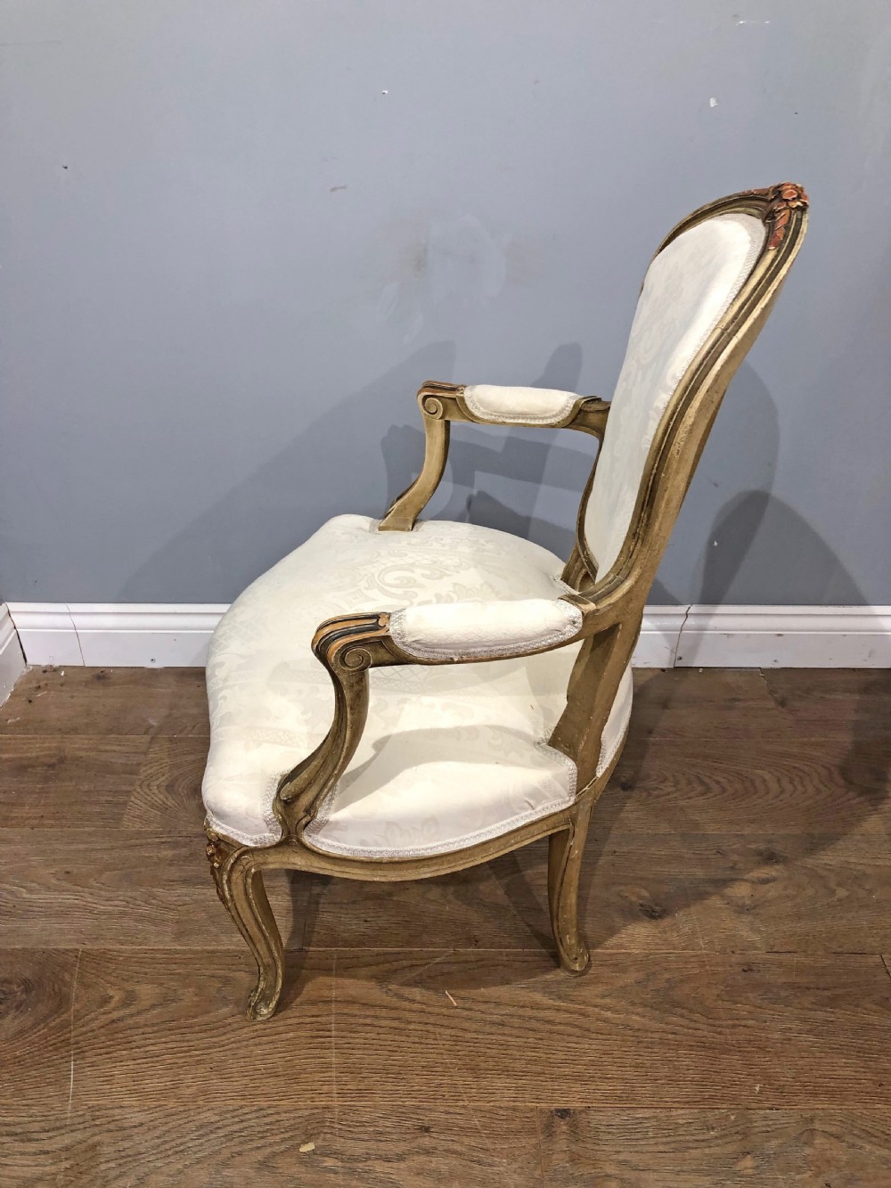 Pair Of French Fauteuil arm chairs Louis xv  View II