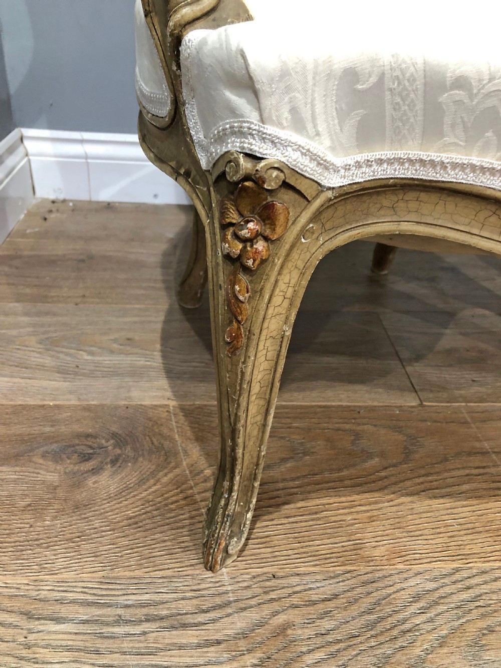 Pair Of French Fauteuil arm chairs Louis xv  View V