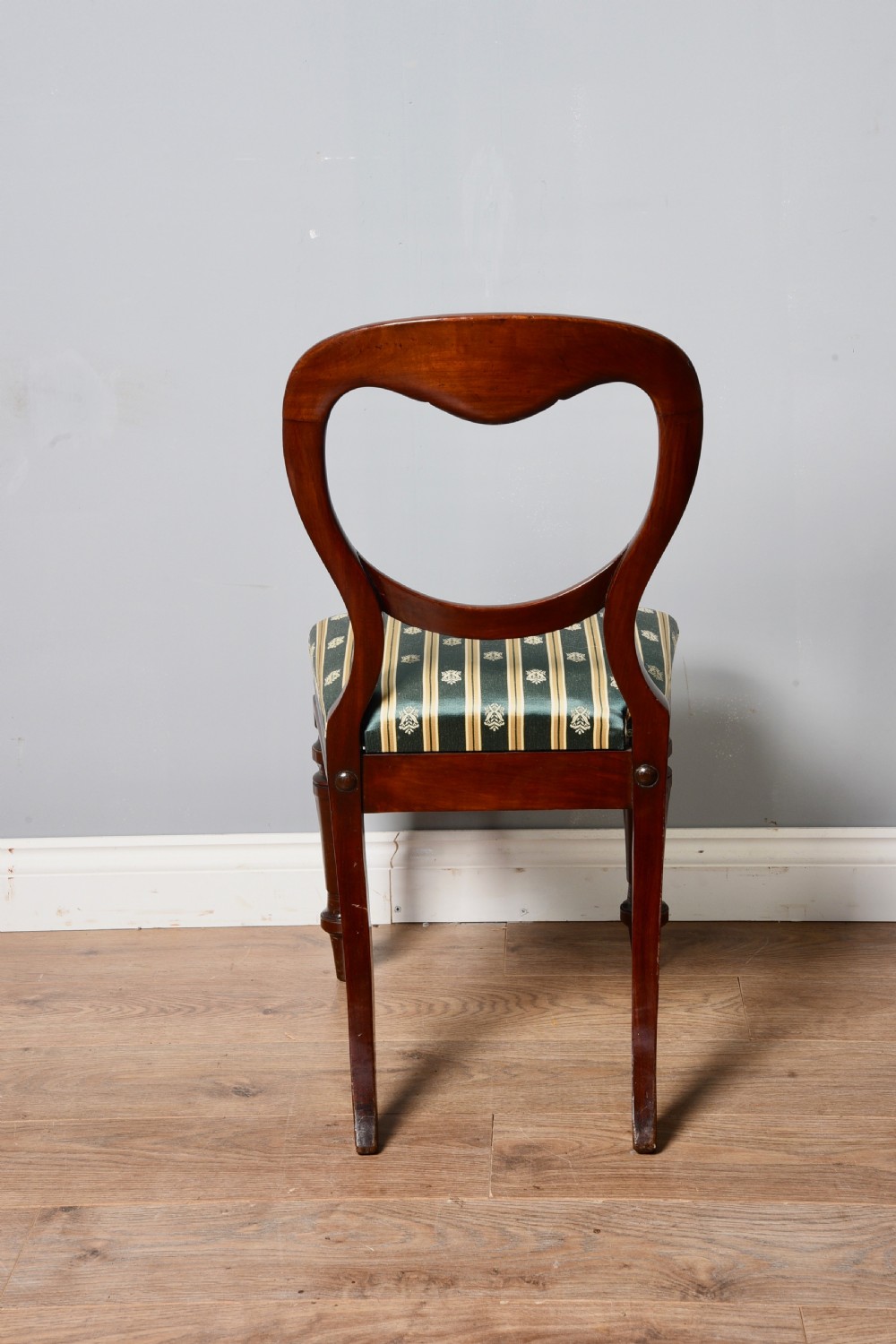 set of six Victorian balloon back chairs by J Reilly,s of manchester  View V