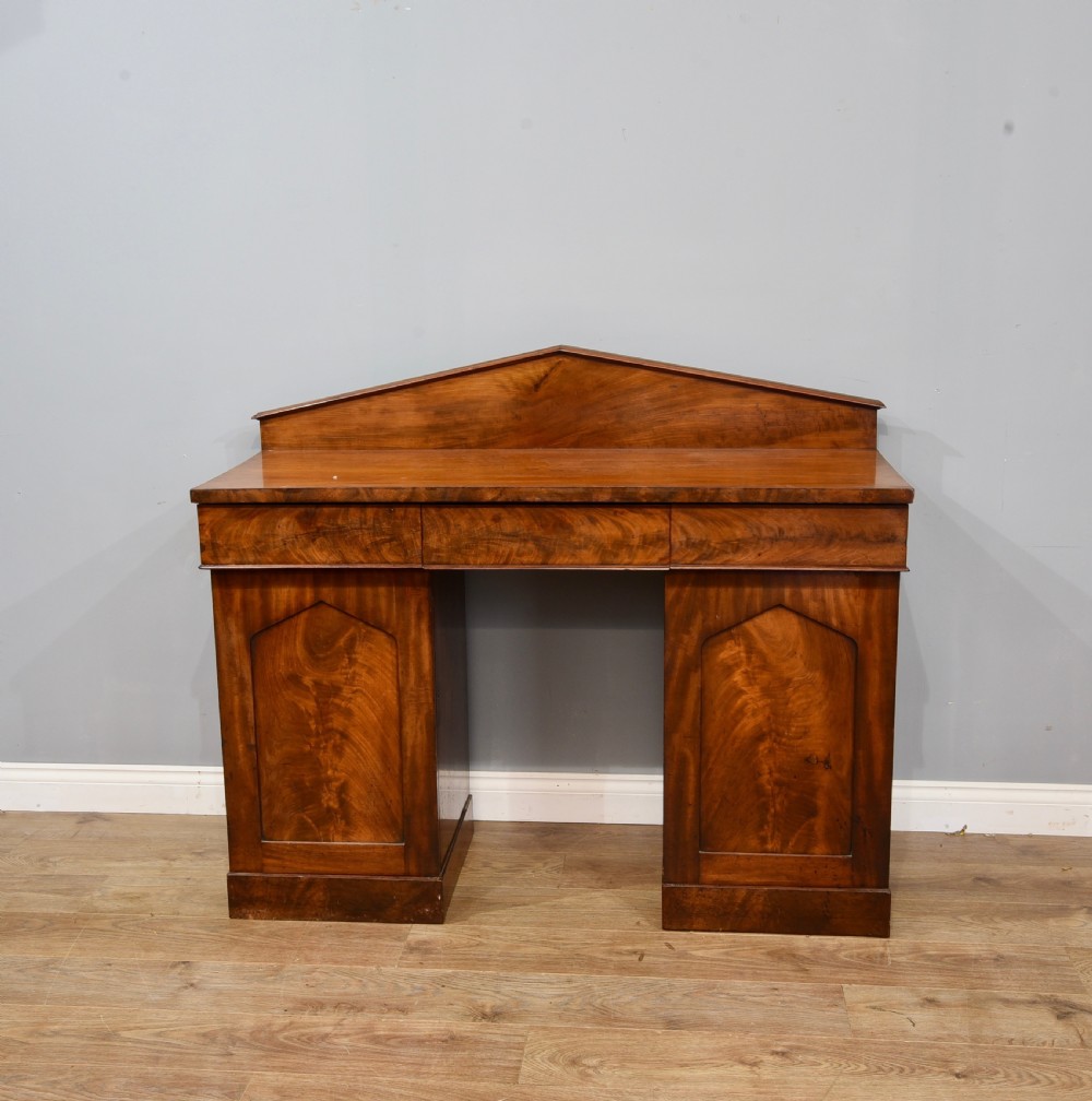 William iv mahogany pedestal sideboard 