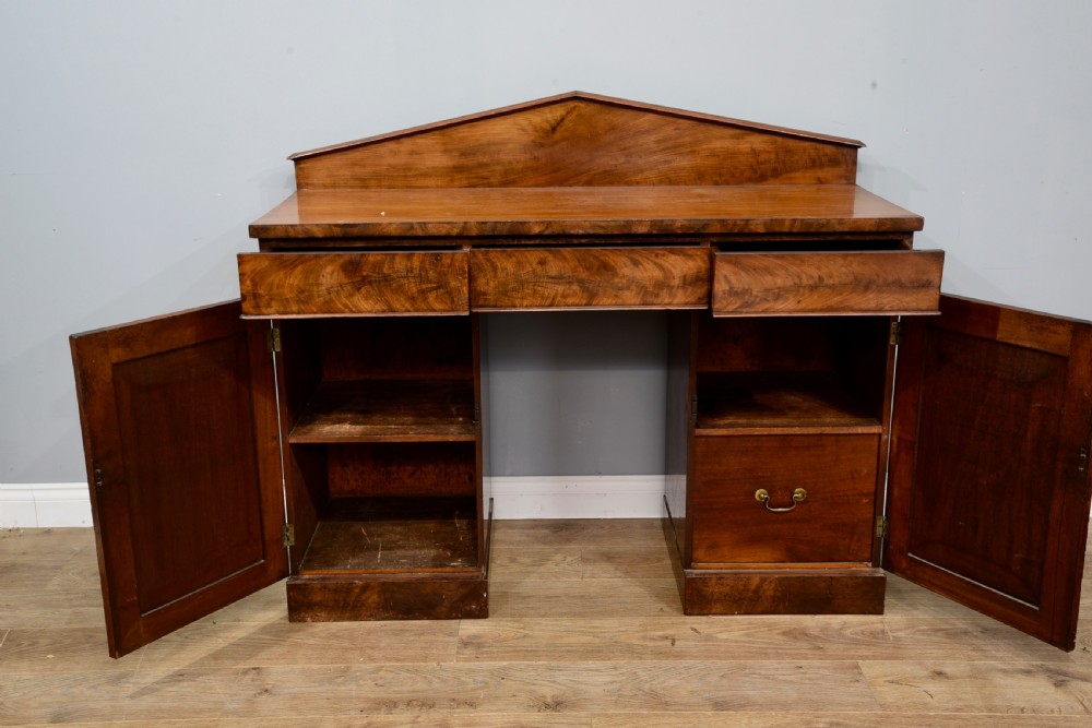 William iv mahogany pedestal sideboard  View III