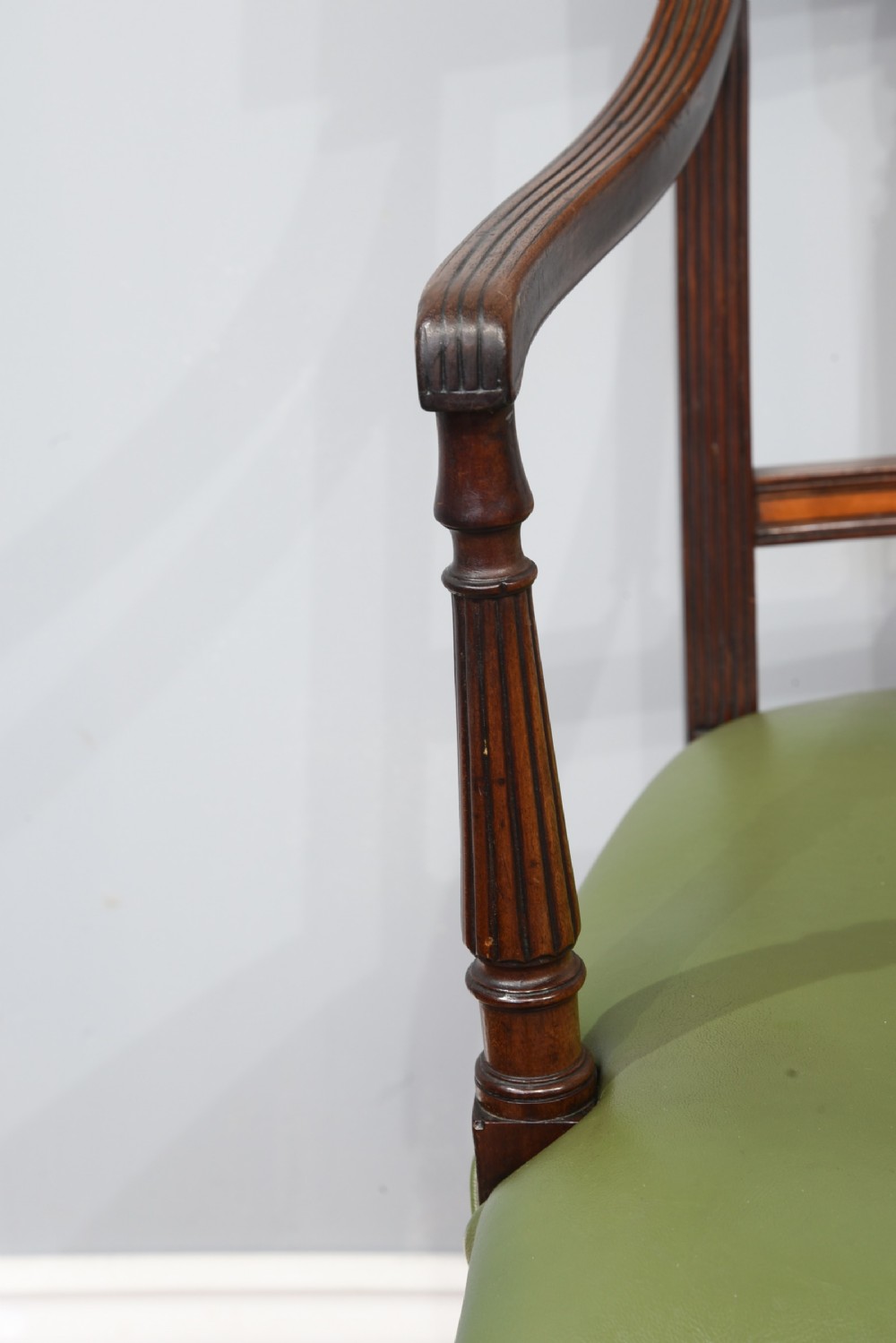 Set of eight Georgian mahogany dining chairs  View VI