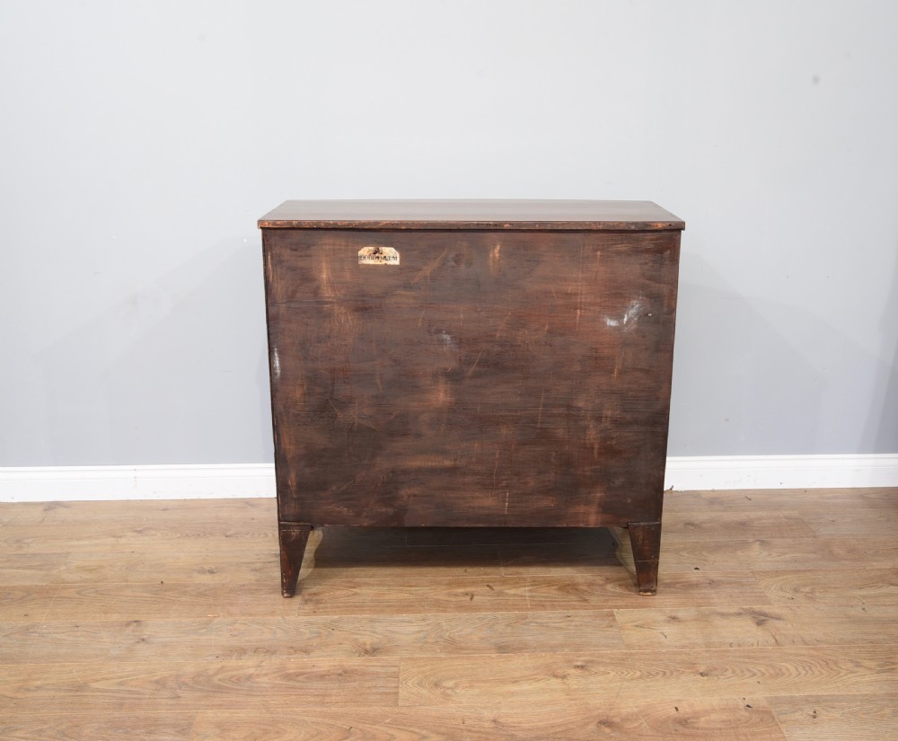 Antique Georgian mahogany bow front chest of drawers  View VI