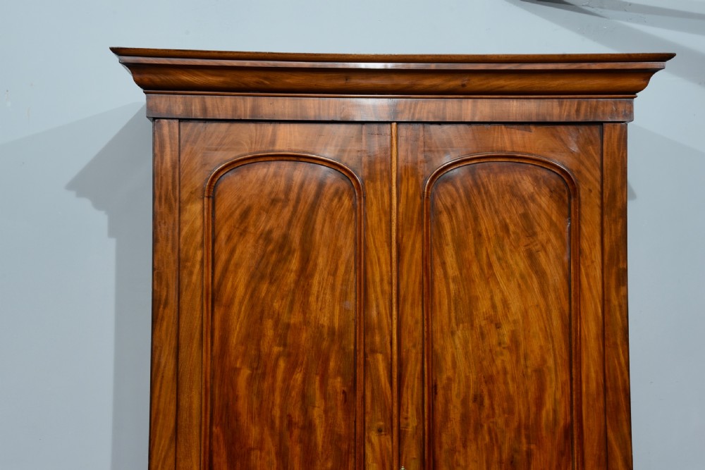 Victorian mahogany double wardrobe  View III