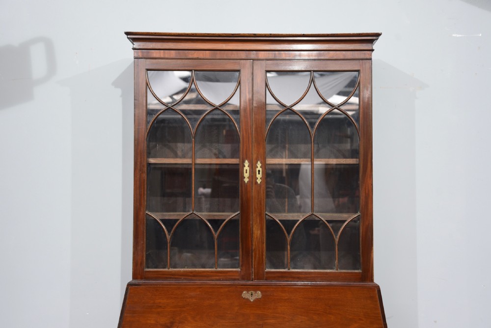 Georgian mahogany bureau bookcase  View IV