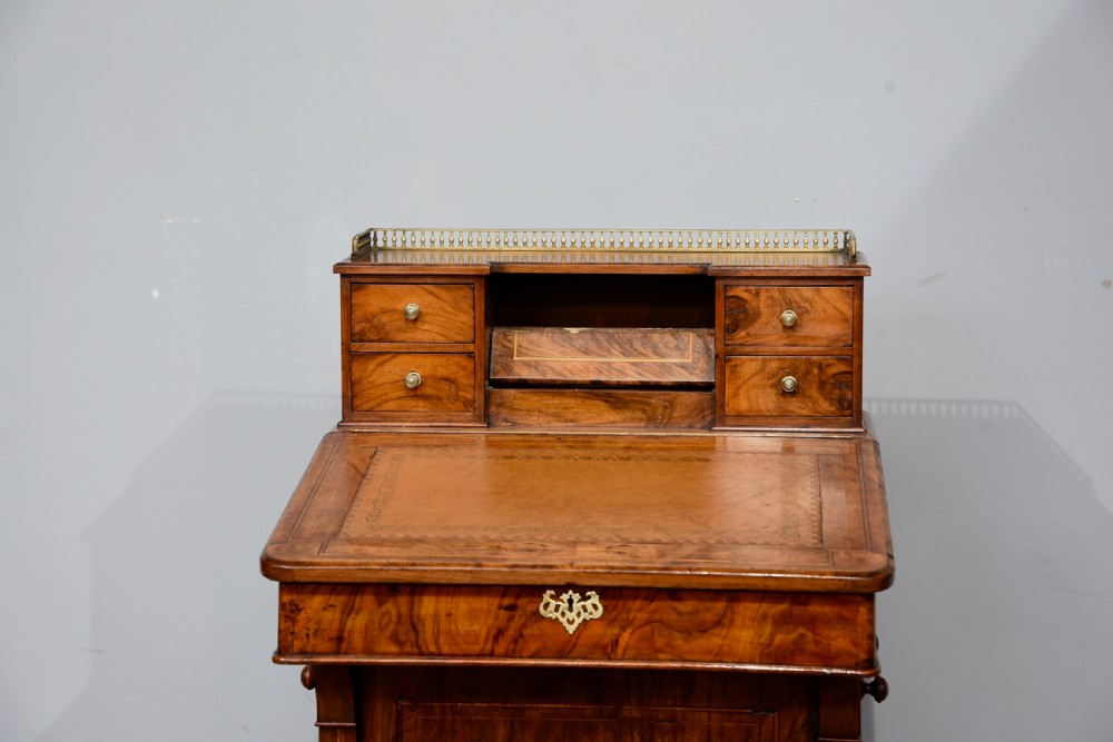 Victorian walnut Davenport desk  View IV