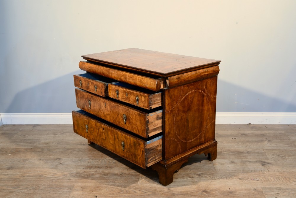 Antique Queen Anne walnut chest of drawers  View II