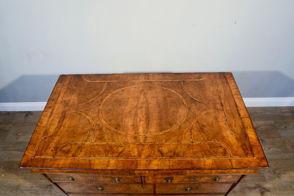 Antique Queen Anne walnut chest of drawers  View V