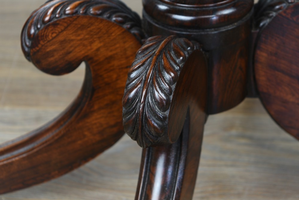 Regency rosewood card table  View VII