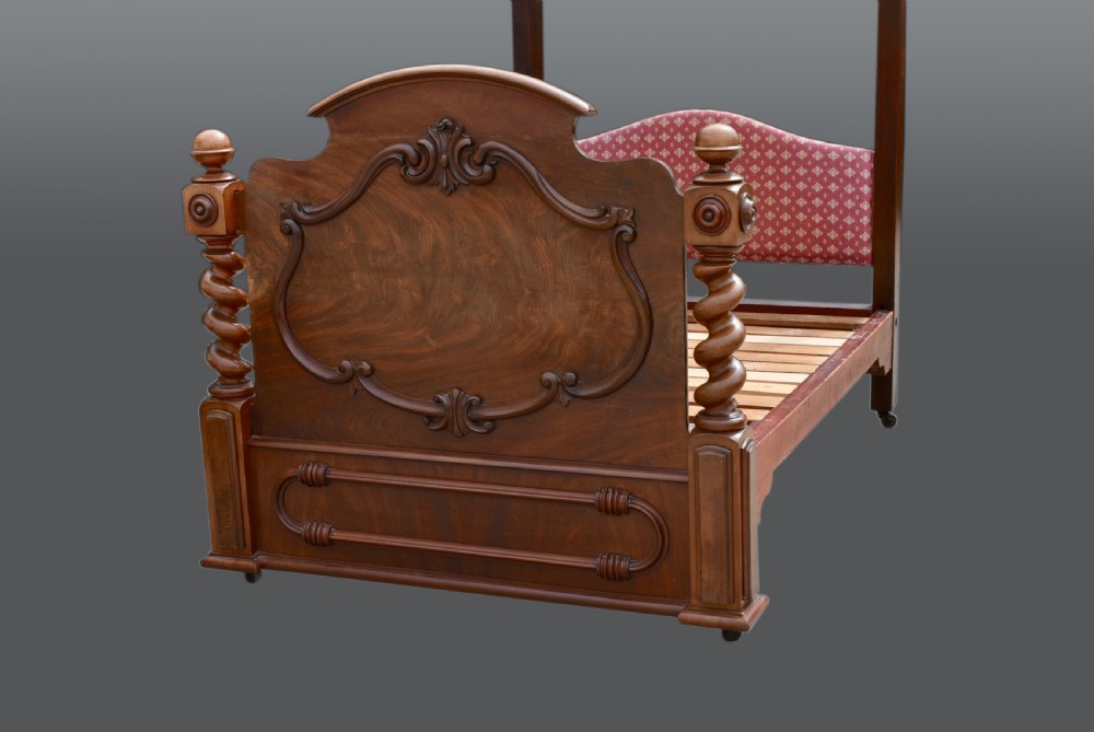 Victorian mahogany half tester  bed View II