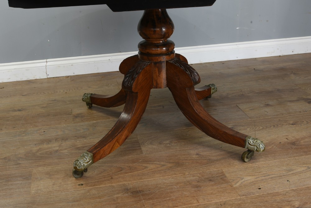 Regency rosewood circular dining table  View III