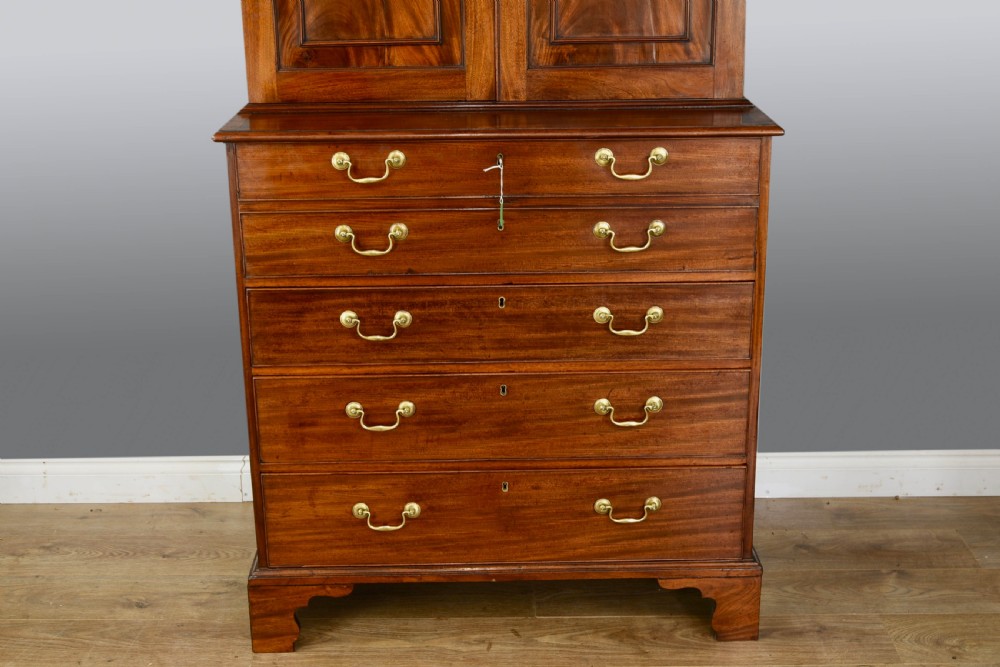 Regency mahogany sectretaire bookcase  View IV
