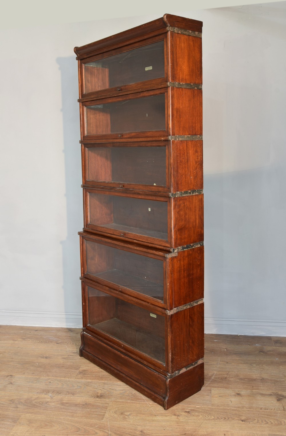 Mahogany globe wernicke stacking bookcase  View II