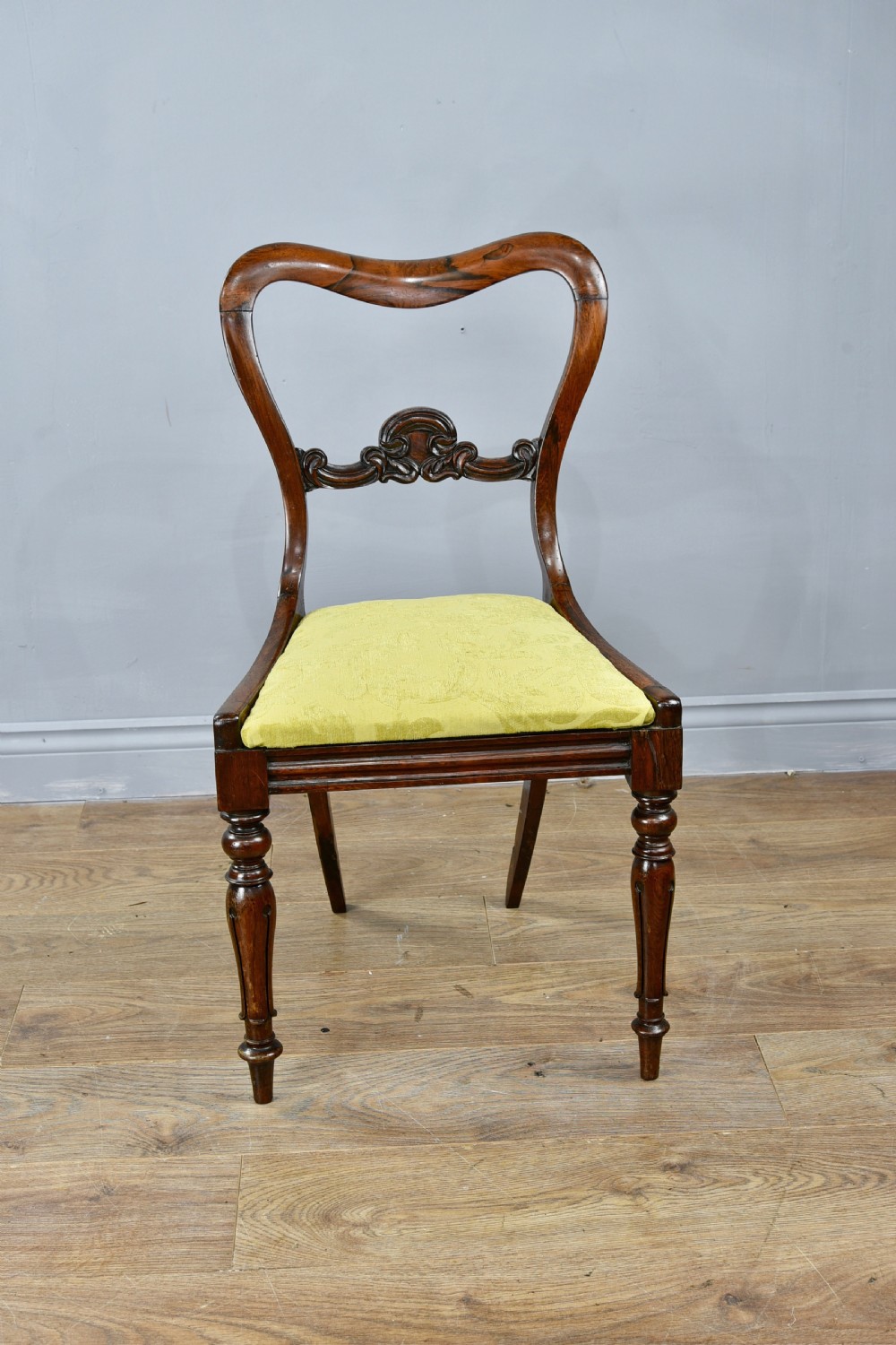 Antique set of Regency Rosewood dining chairs  View II