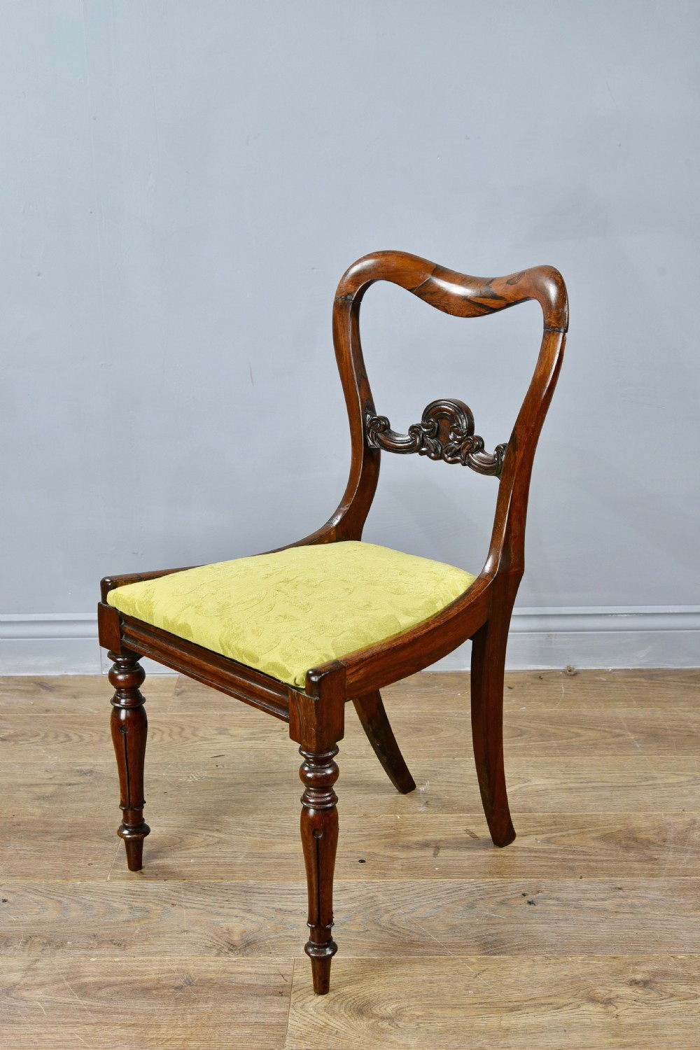 Antique set of Regency Rosewood dining chairs  View III