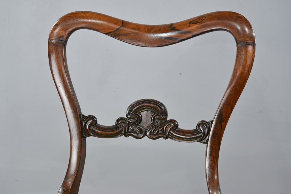 Antique set of Regency Rosewood dining chairs  View V