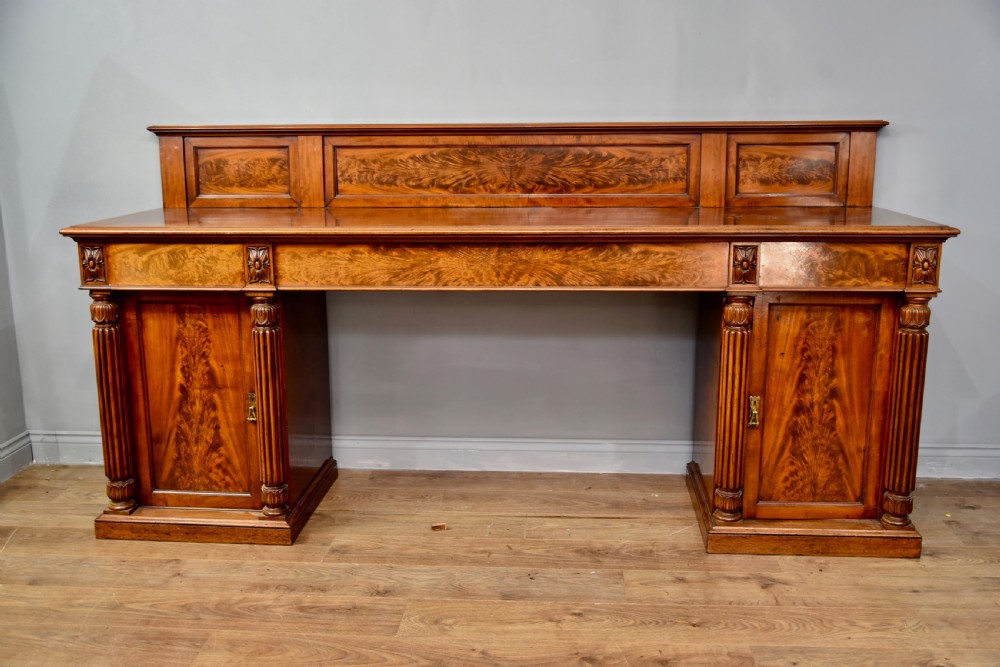 large William iv pedestal sideboard 