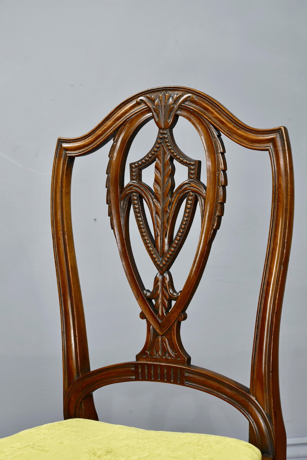 Antique set of eight mahogany dining chairs by S & H Jewell  View IV