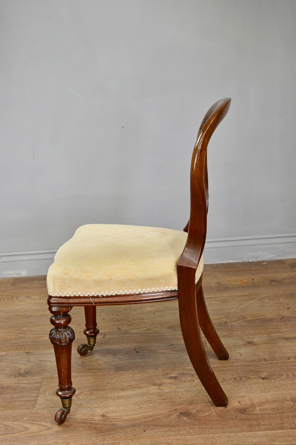 set of six Victorian mahogany dining back chairs stamped H Slaughter  View III