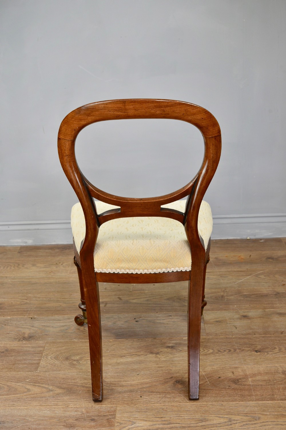 set of six Victorian mahogany dining back chairs stamped H Slaughter  View IV