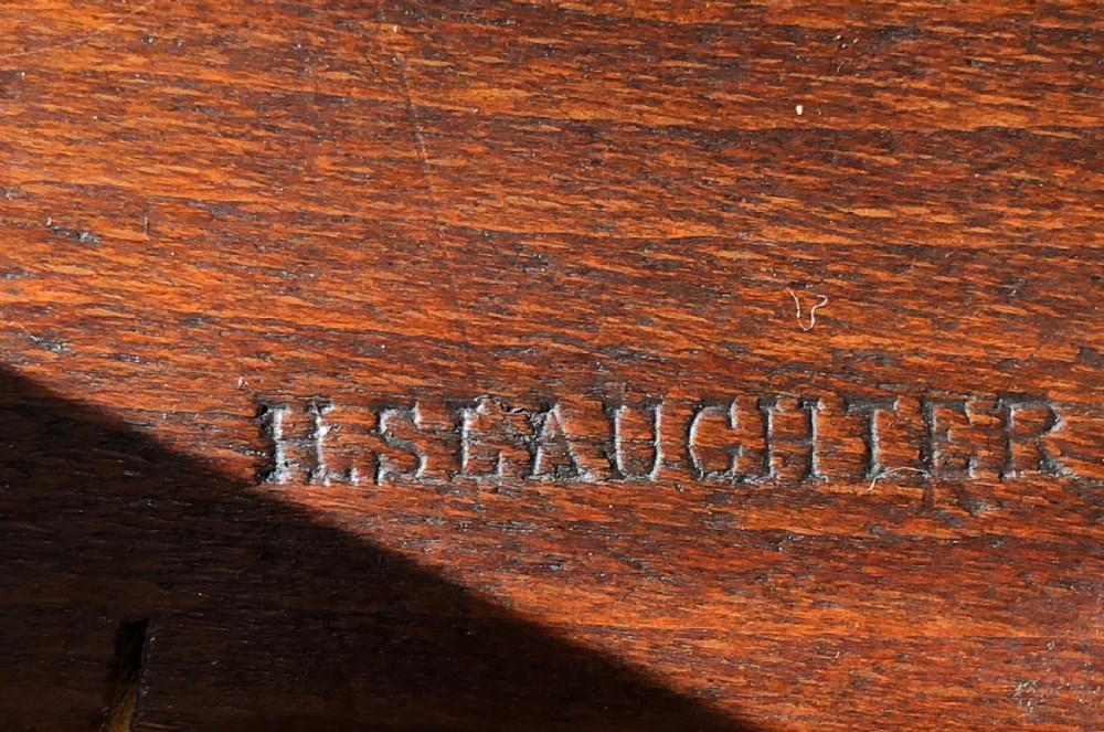 set of six Victorian mahogany dining back chairs stamped H Slaughter  View VII