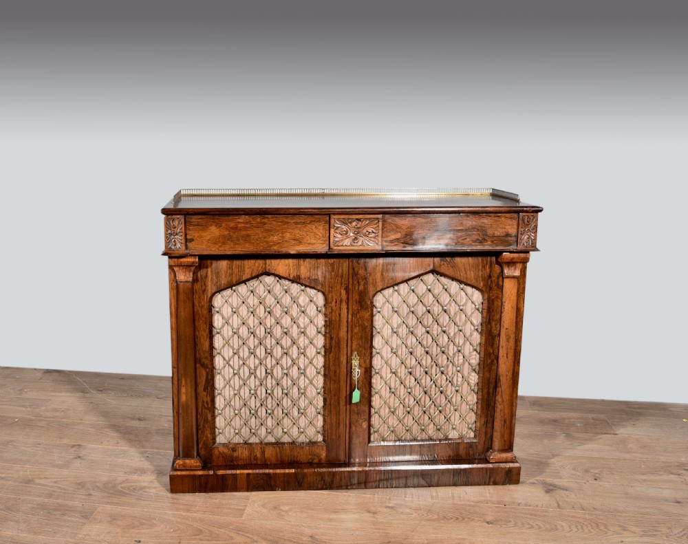 Fine Regency rosewood chiffonier sideboard 