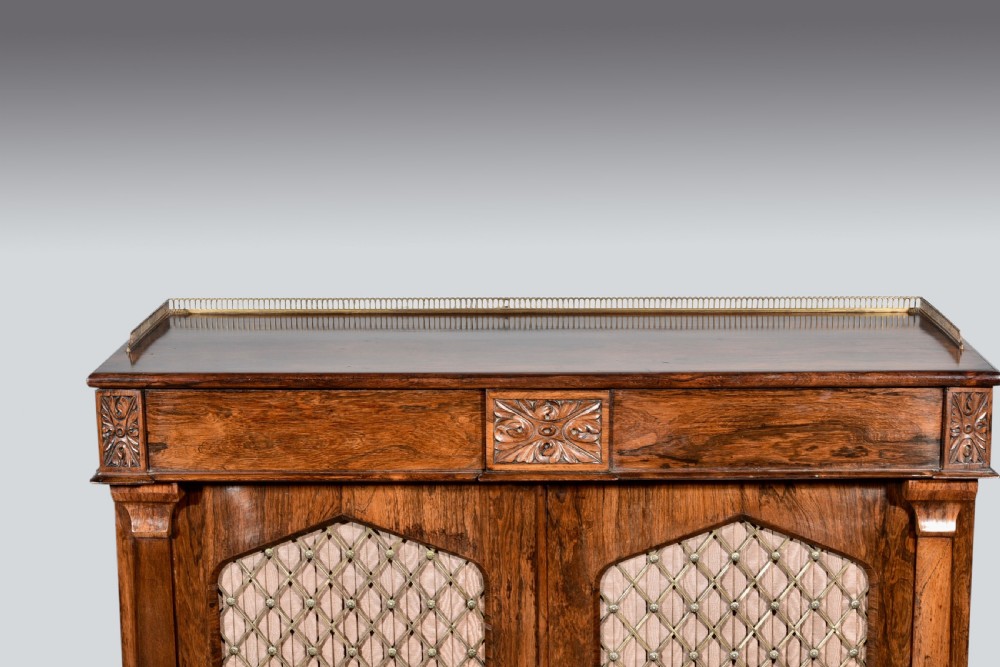 Fine Regency rosewood chiffonier sideboard  View IV