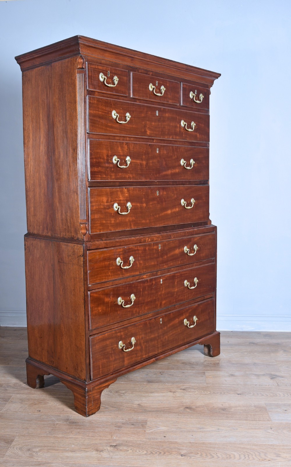 Early Georgian mahogany chest on chest circa 1740s   View II