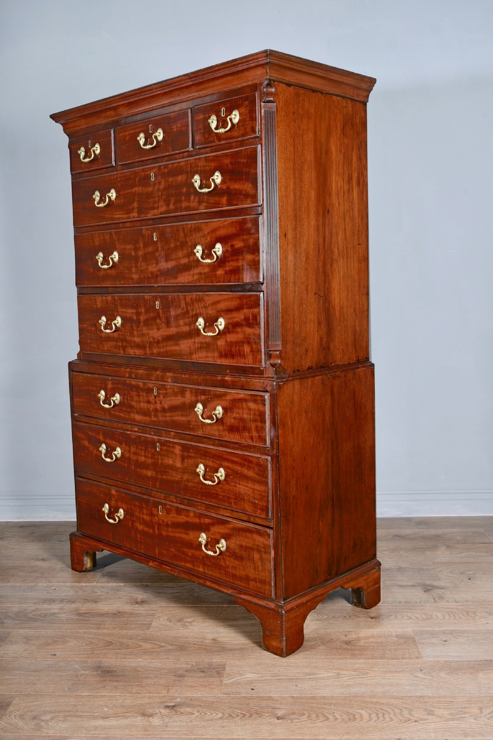 Early Georgian mahogany chest on chest circa 1740s   View III