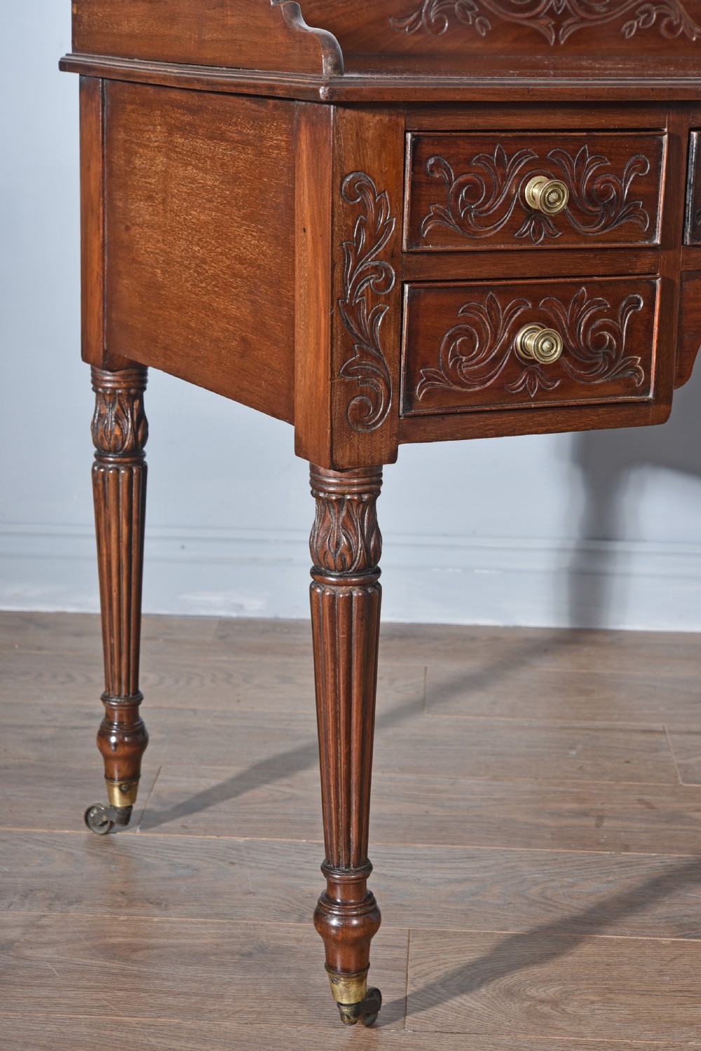 Georgian mahogany writing table  View IV