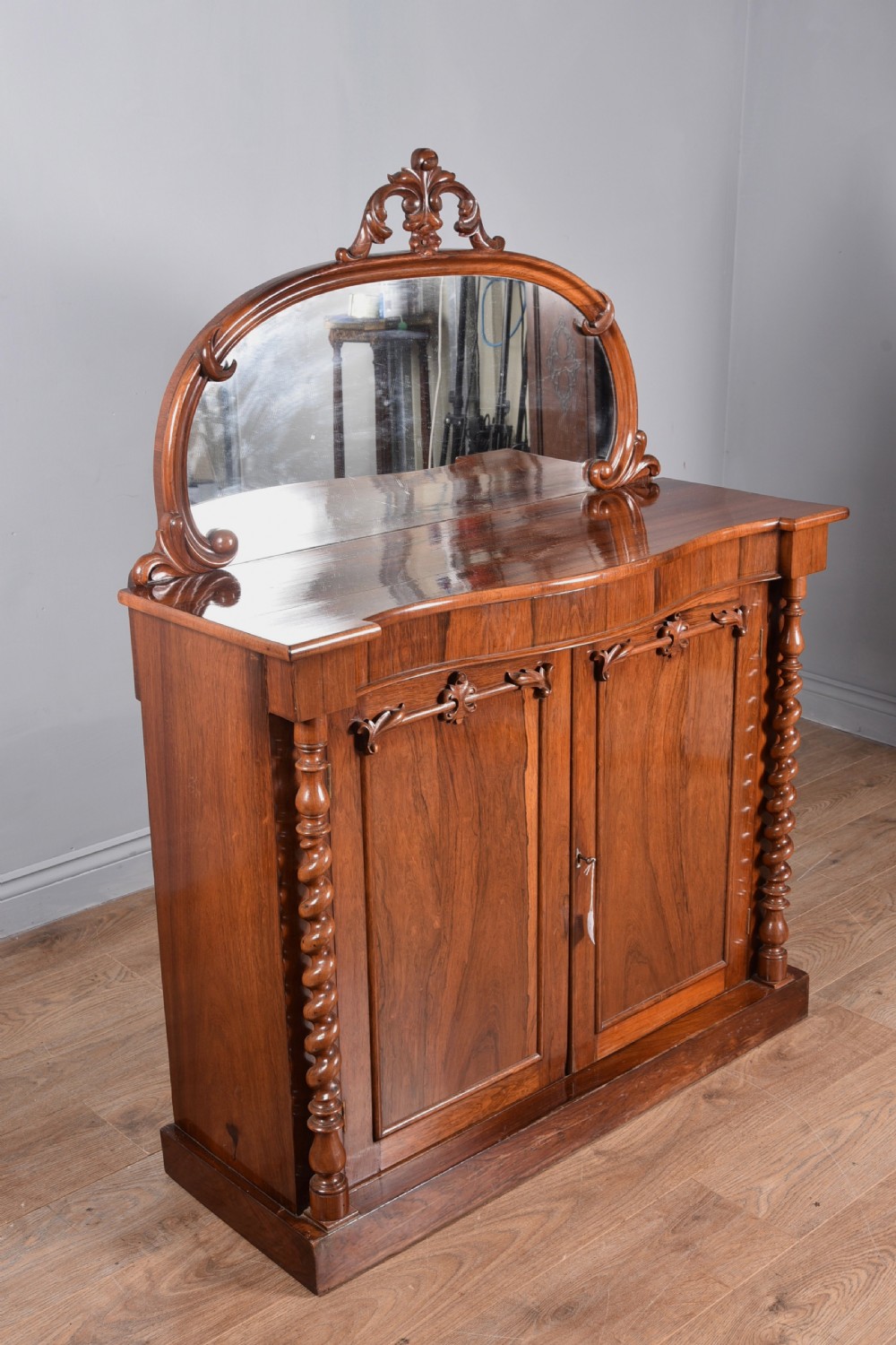 Victorian rosewood Chiffonier side cabinet  View II
