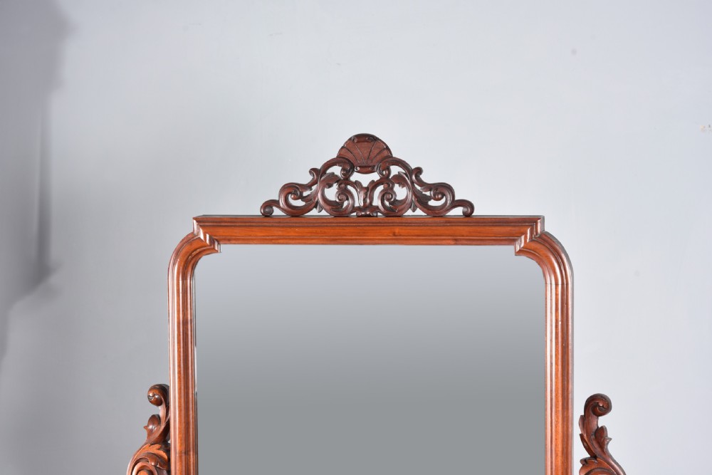 Victorian mahogany pedestal dressing table  View V