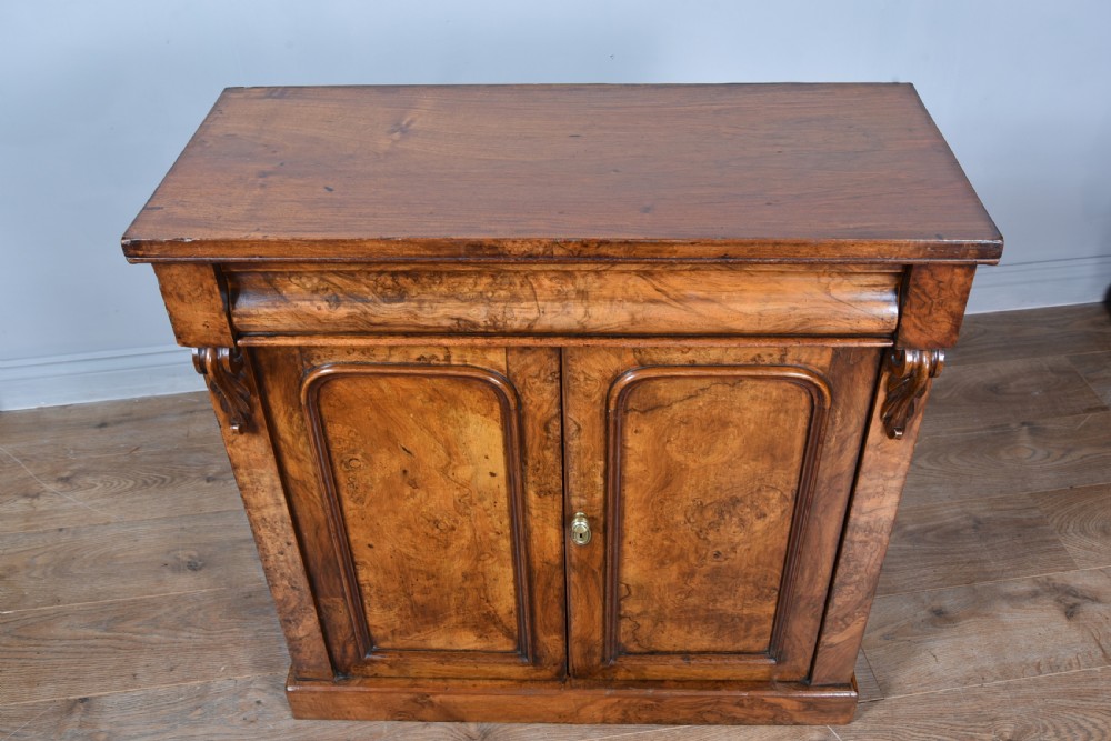 Walnut chiffonier side cabinet  View V