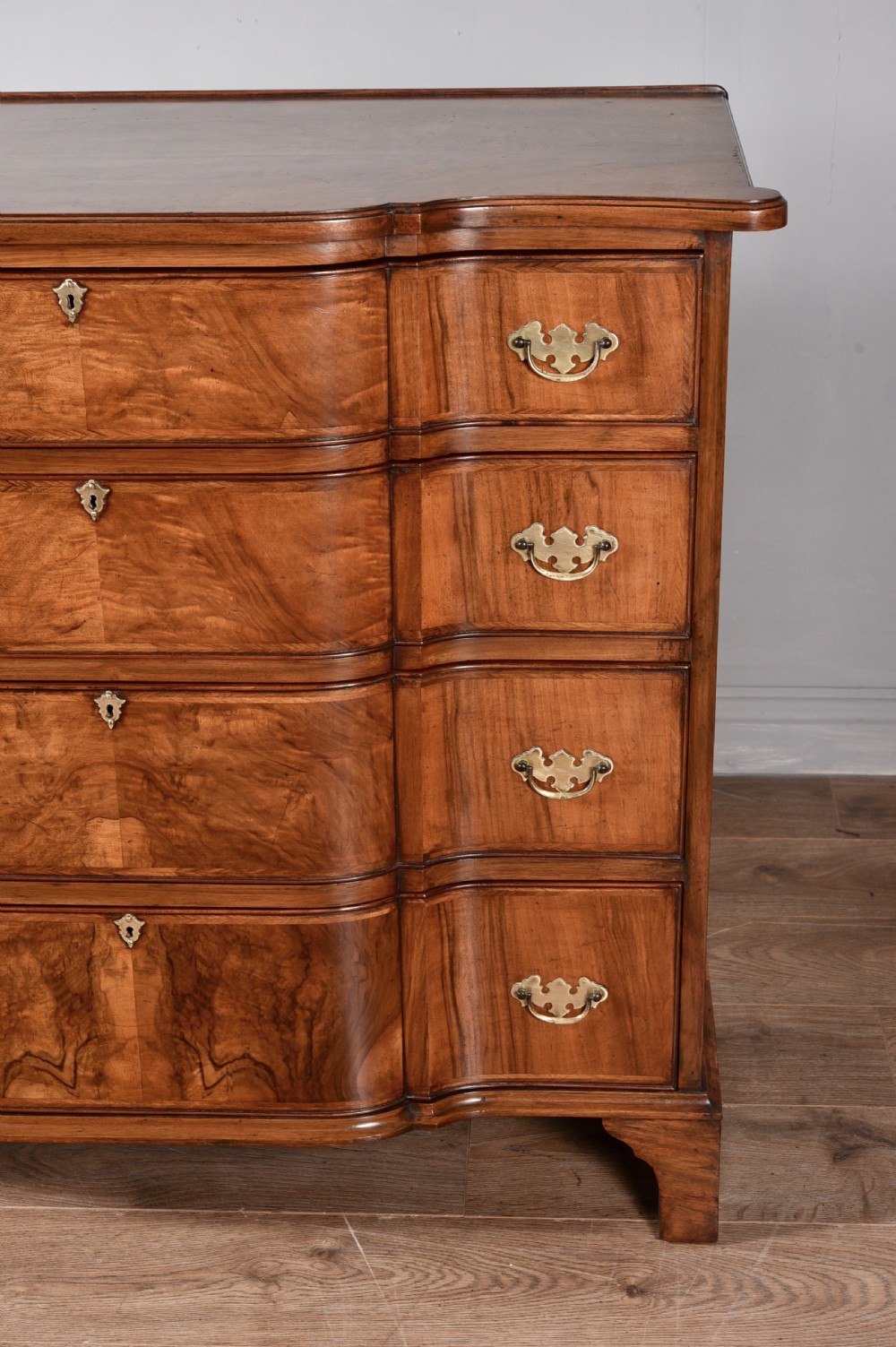 Antique walnut chest of drawers  View V
