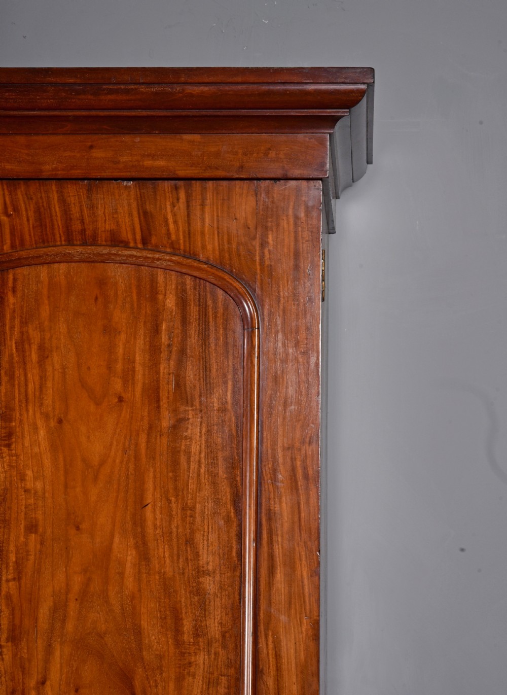 Victorian mahogany two door double wardrobe  View II
