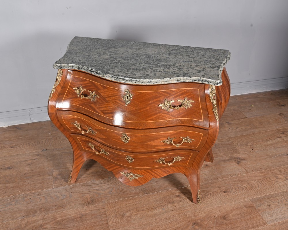 Mahogany marble top commode  View IV