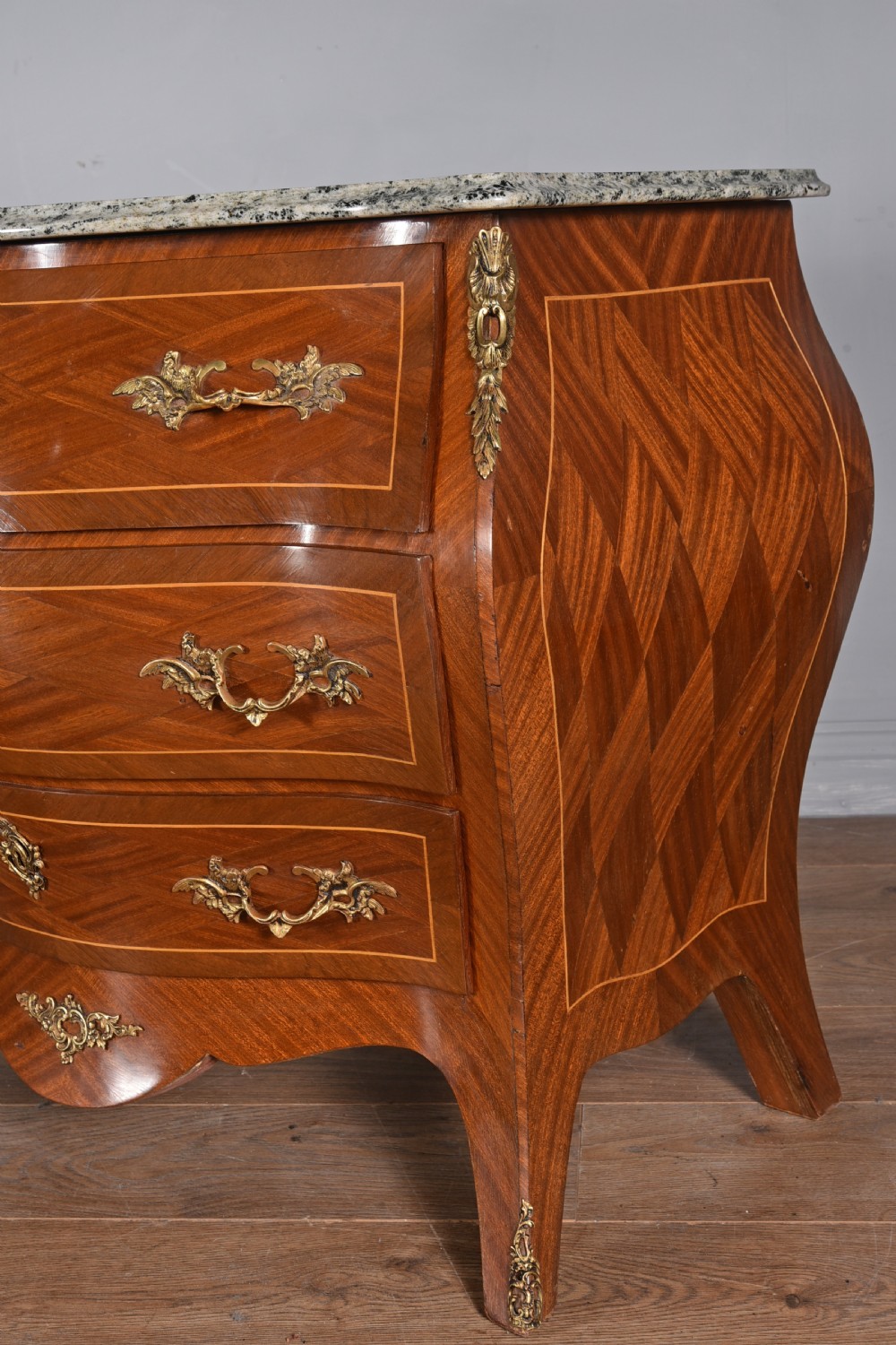 Mahogany marble top commode  View VI