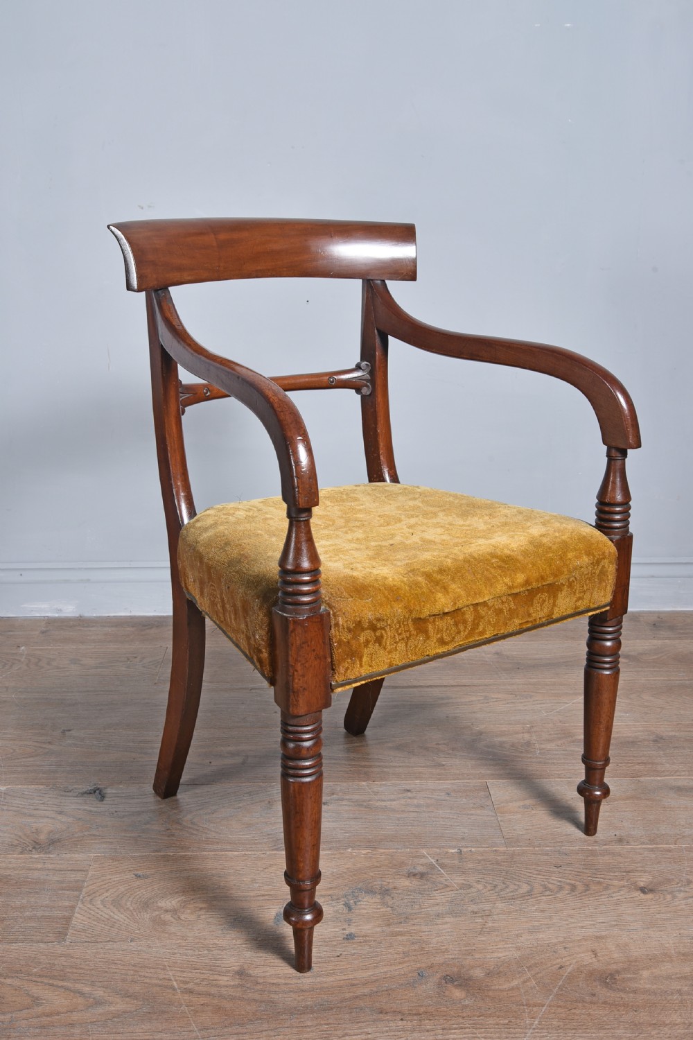 Set of eight late Regency mahogany dining chairs  View IV
