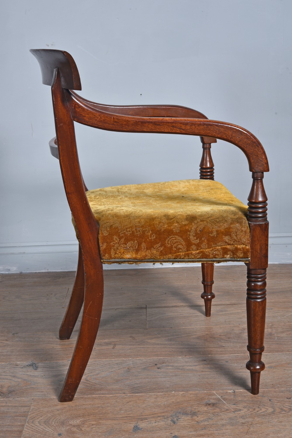 Set of eight late Regency mahogany dining chairs  View VI
