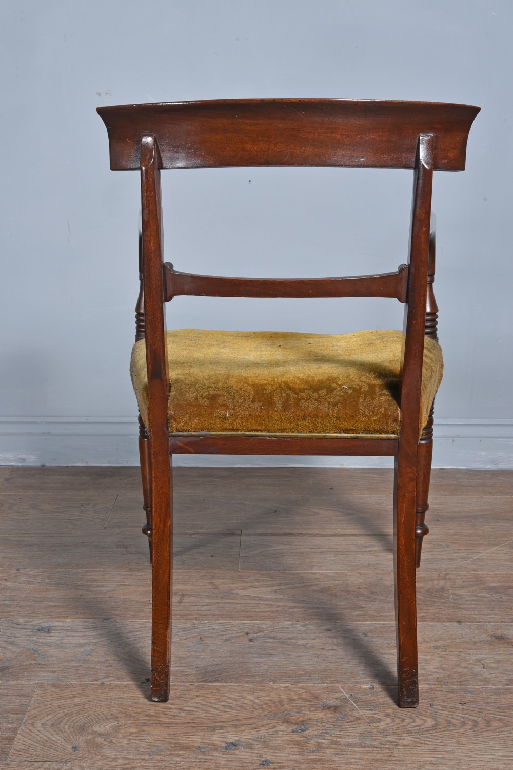 Set of eight late Regency mahogany dining chairs  View VII