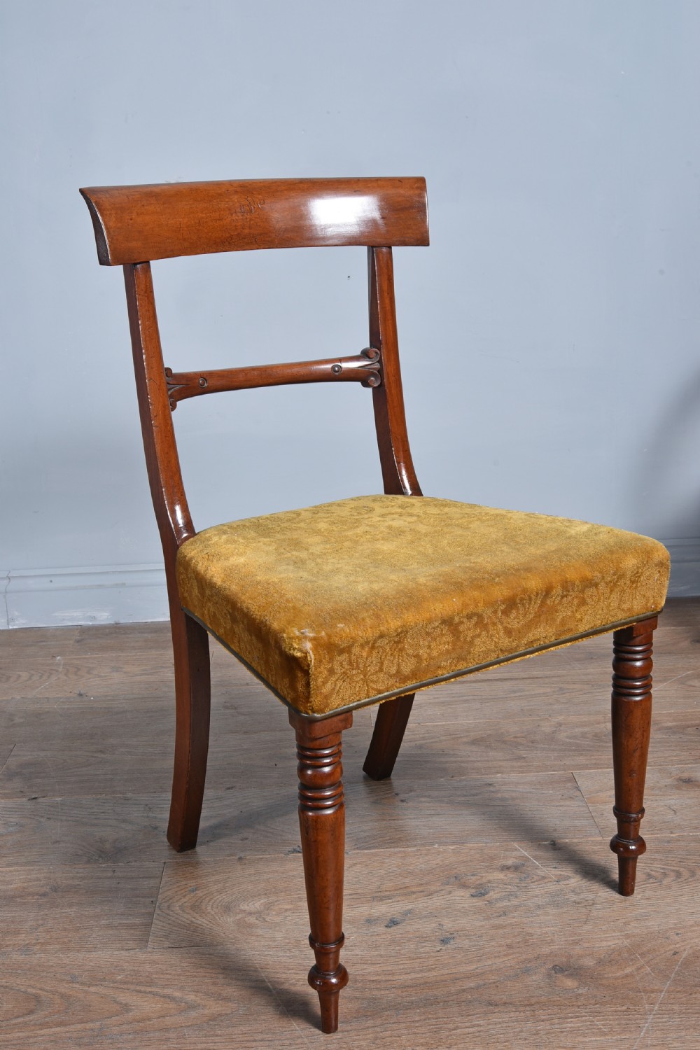 Set of eight late Regency mahogany dining chairs  View VIII